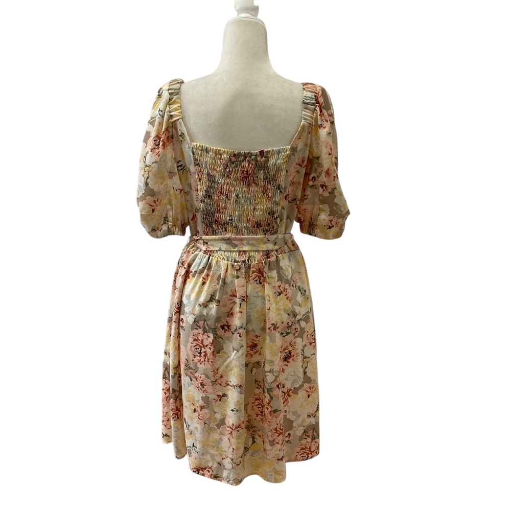 LC Lauren Conrad Chic Bloom Floral Mini Dress Size Large - Picture 5 of 11